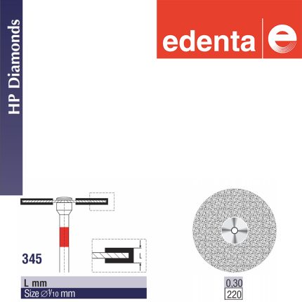 FRESA DIAMOND DISC EDENTA FIG.345 022                                                               
