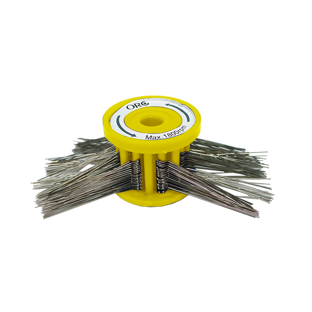 CEPILLO PUAS ACERO 0,45MM. 100MM.DIAM.ORO CEPILLO PUAS ACERO 0,45MM. 100MM.DIAM.ORO