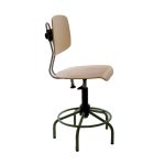 SILLA MADERA CON REPOSAPIES REGULABLE A GAS 52-65 CM