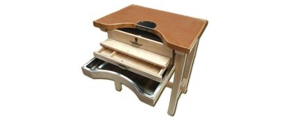MESA JOYERO MADERA DE HAYA 1 PUESTO