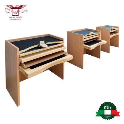 MESA JOYERO MADERA DE HAYA EUGANEO CON SOBRE DE FENIX GRIS®                                         